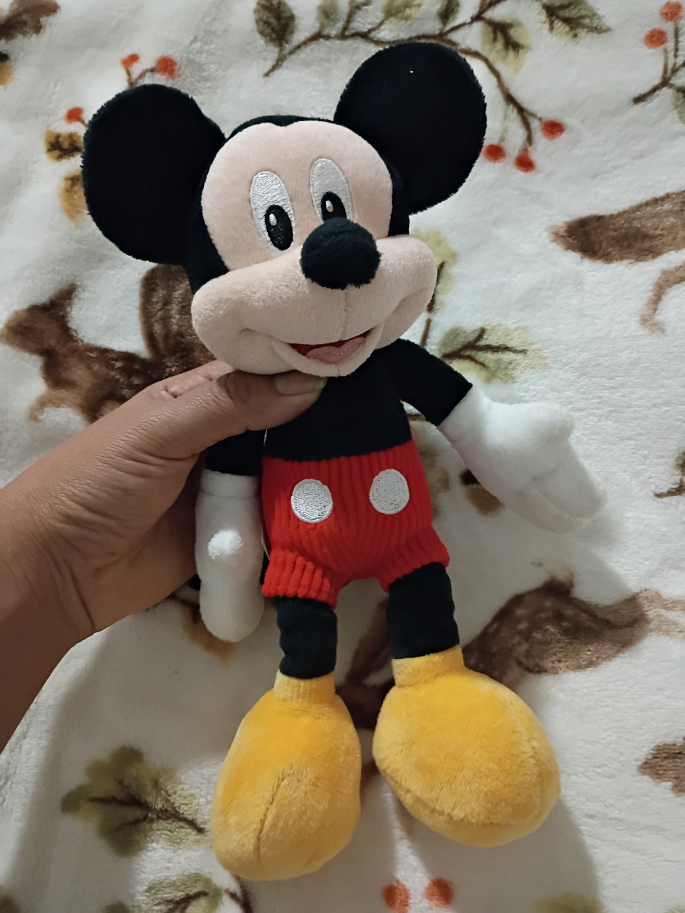 Disney Mickey Mouse Plush - Black, Red, White, Yellow